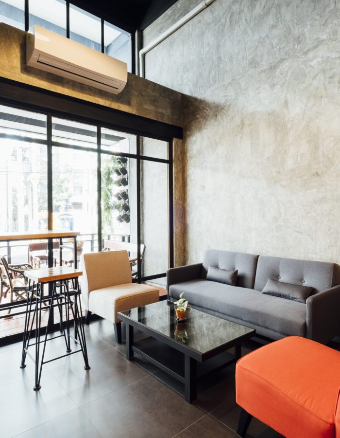 cafe and living room loft style